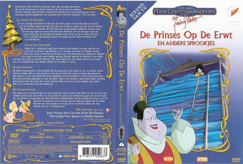 Prinses Op De Erwt DVD NL