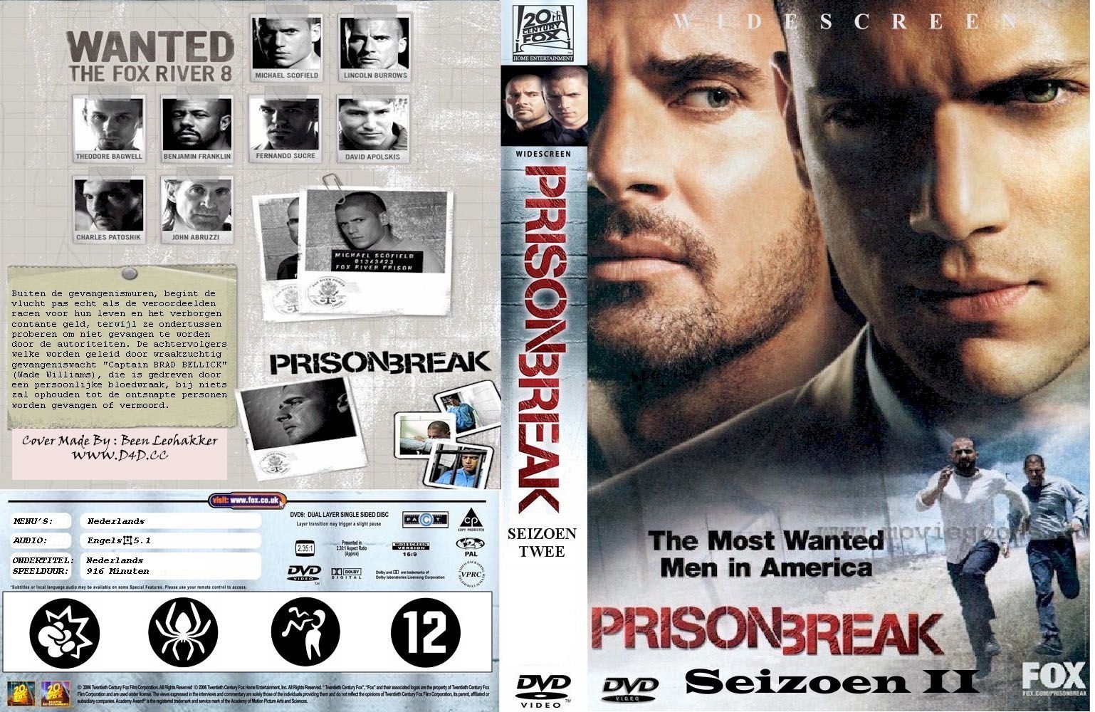 Prison Break Season 2 DVD NL CUSTOM