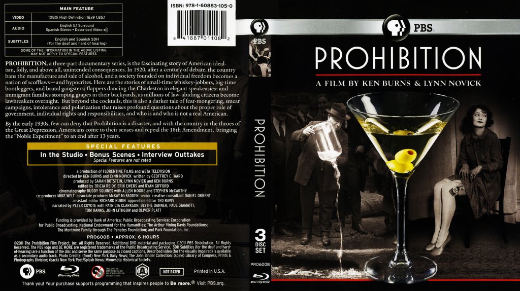 Prohibition  Bluray