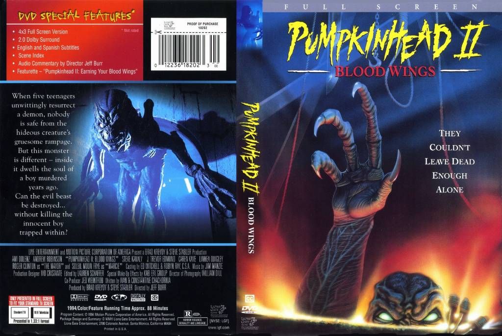 Pumpkinhead II Blood Wings DVD US