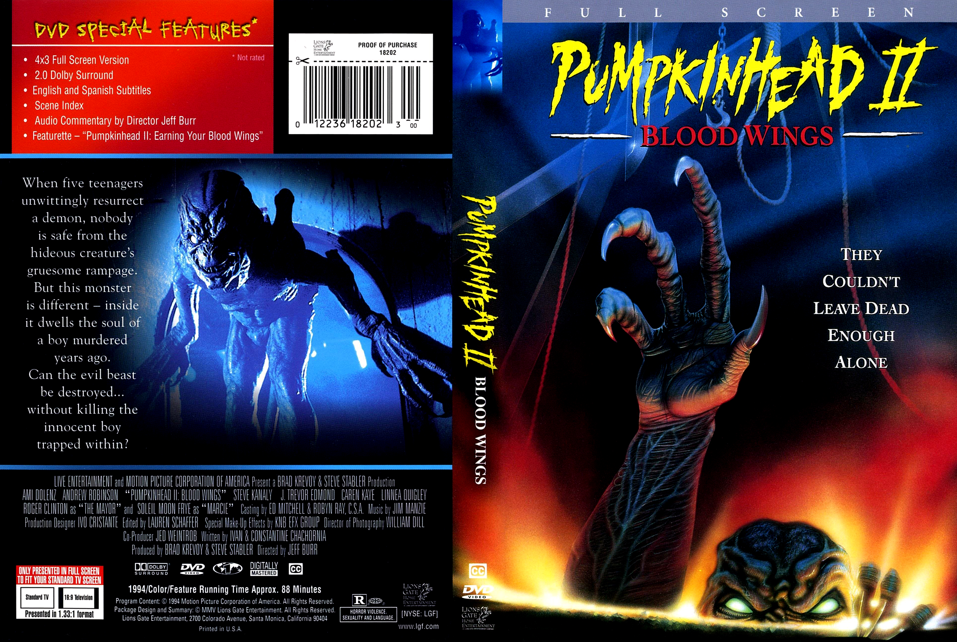 Pumpkinhead 2 Blood Wings 