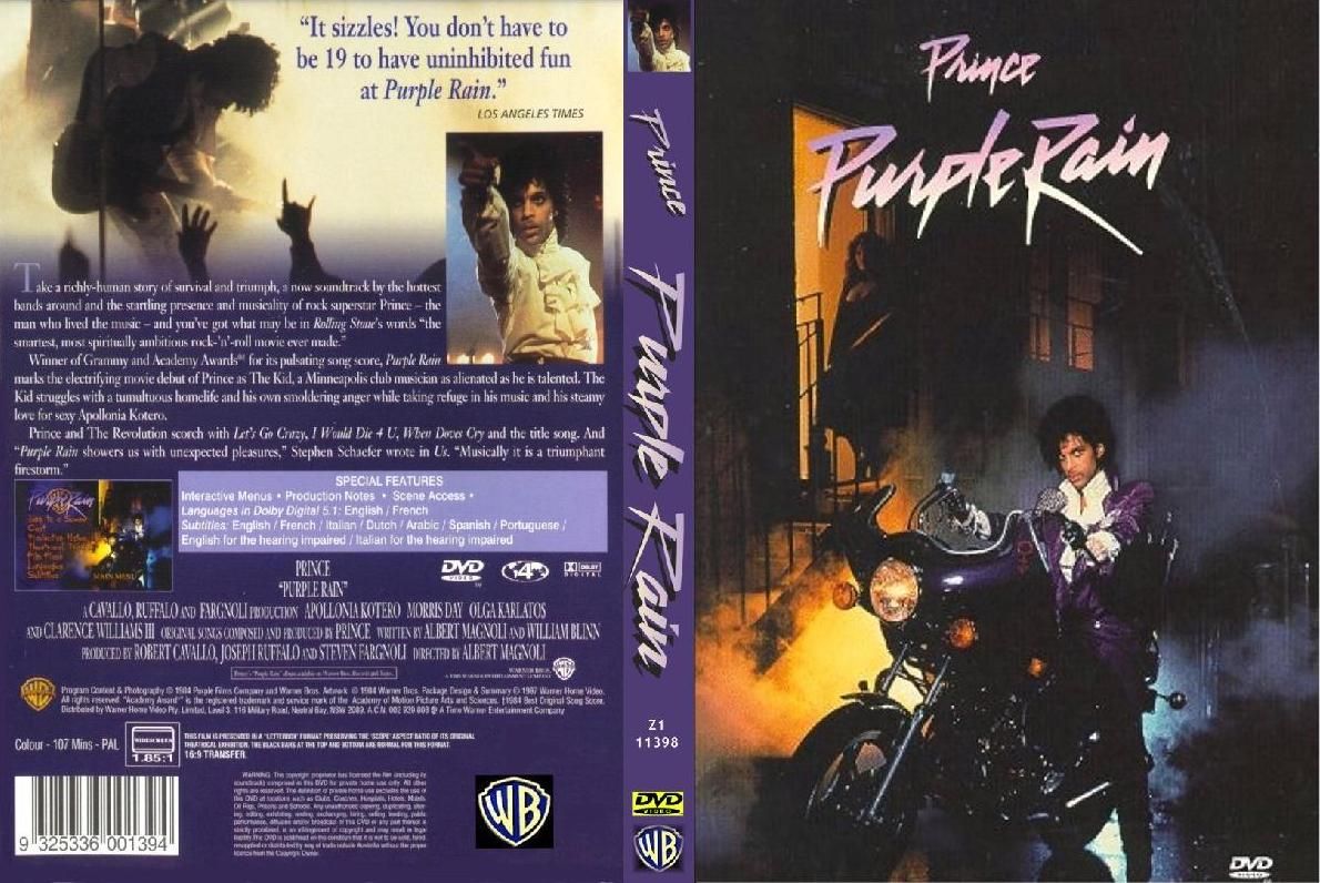 Purple Rain Misc Dvd DVD Covers Cover Century Over