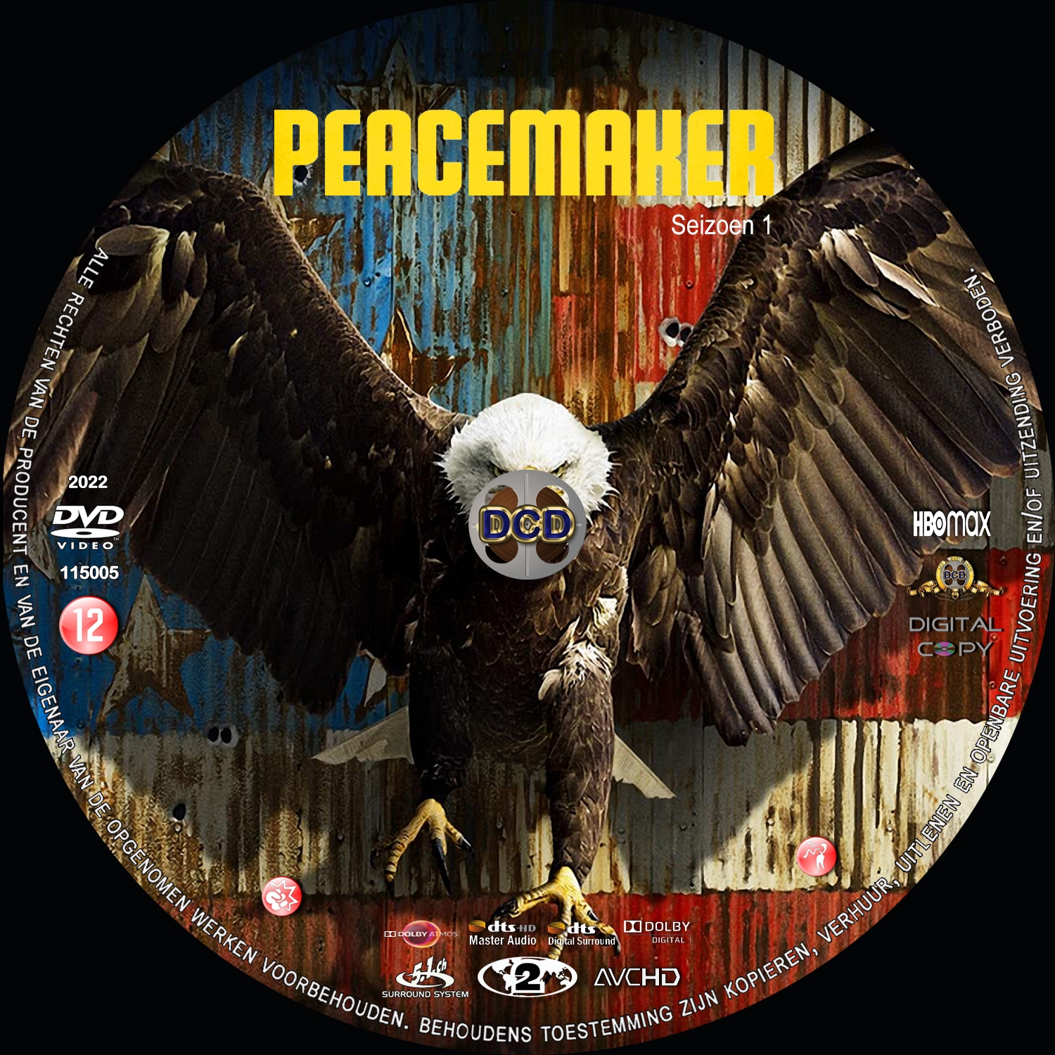 peacemaker s1 (2022) DVD Cover CD