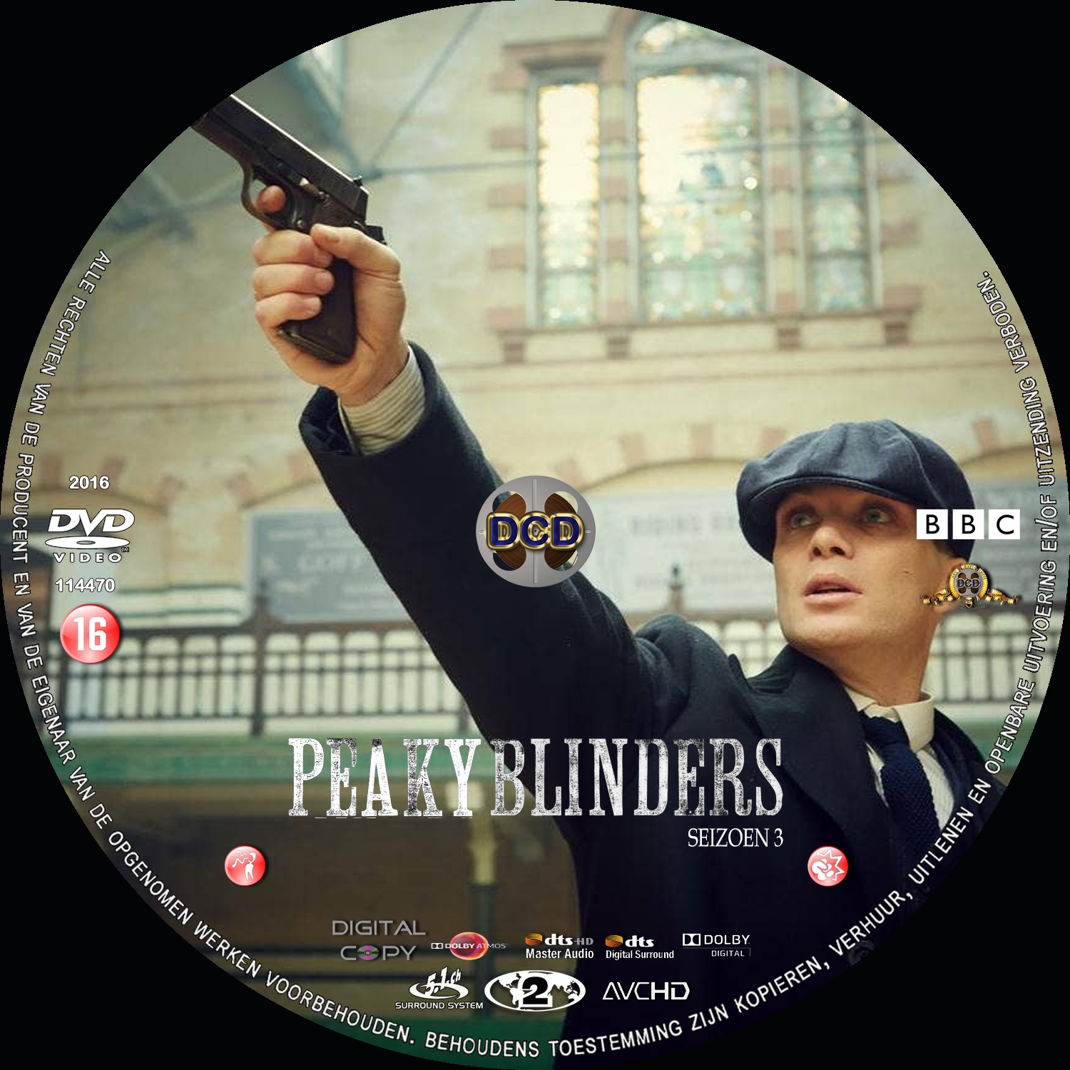 peaky blnders s3 (2016) DVD Cover CD