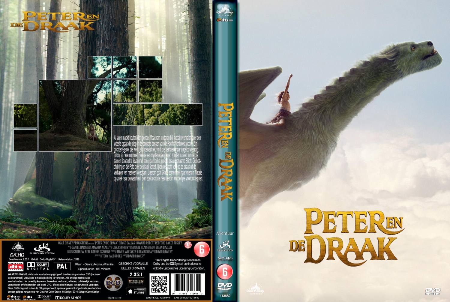 peter en de draak (2016) DVD Cover