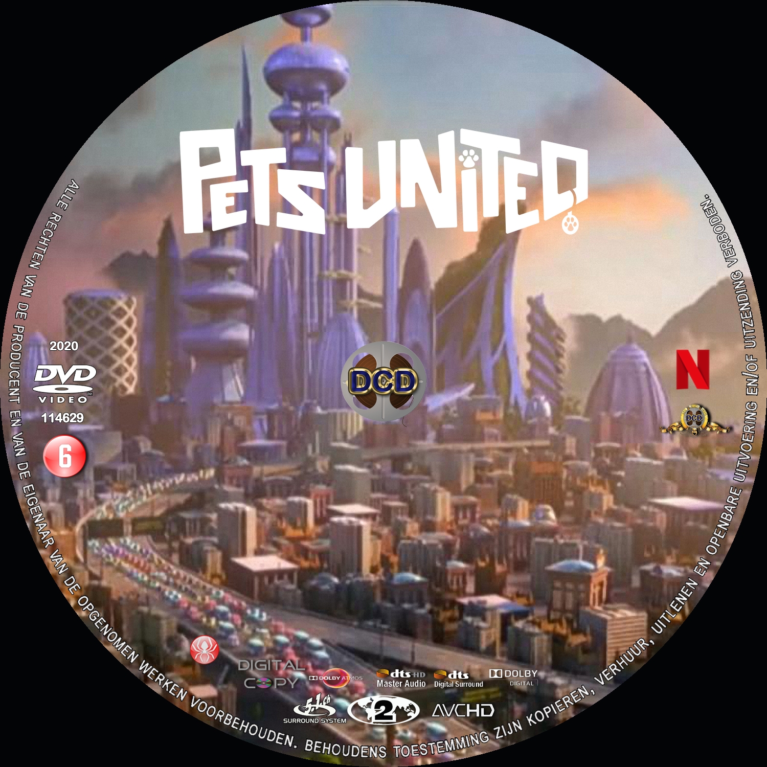 pets united (2019)  DVD Cover CD