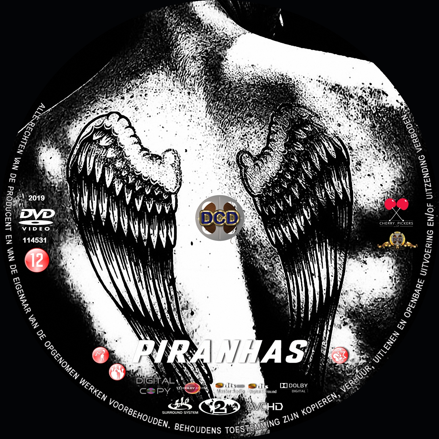 piranhas (2019)  DVD Cover CD