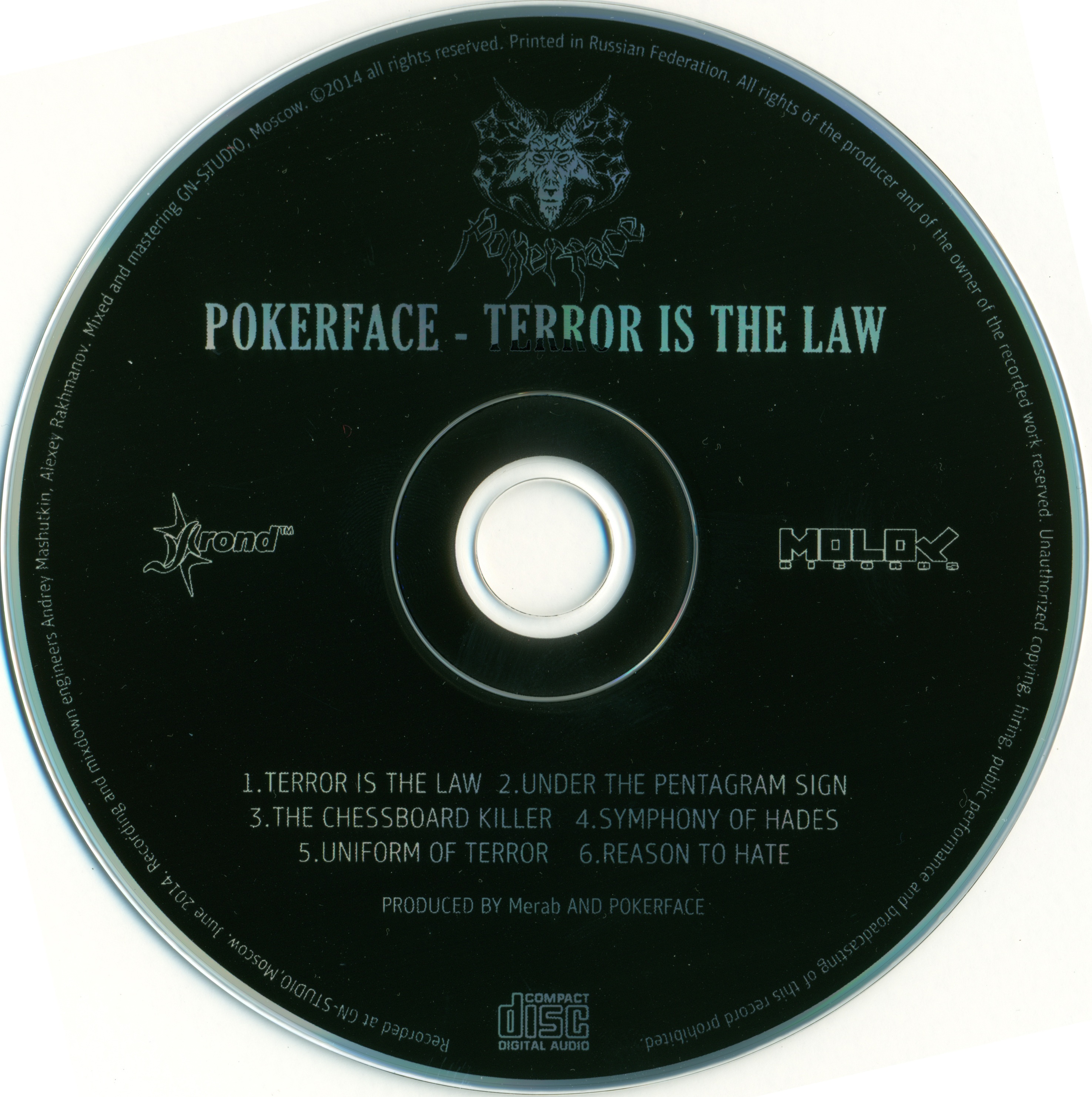 pokerface terror is the law ep cd