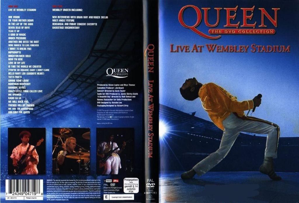 Queen Live At Wembley Stadium Dvd Nl Dvd Covers Cover Century Over 500 000 Album Art Covers For Free