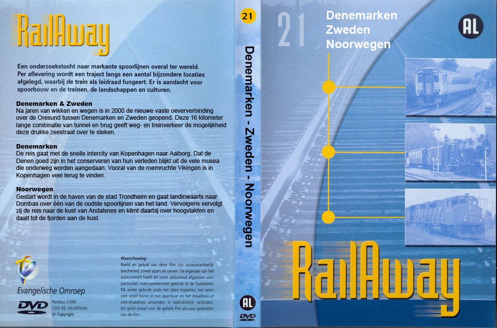 Railaway Vol. 21 Denemarken Zweden Noorwegen DVD NL