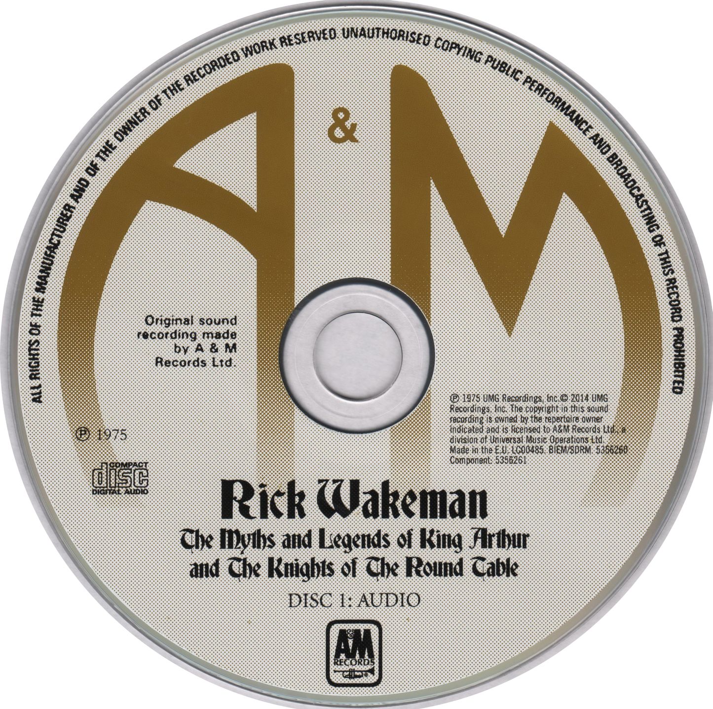 rick wakeman the myths and legends of king arthur and the knights of the round table cd 1 2