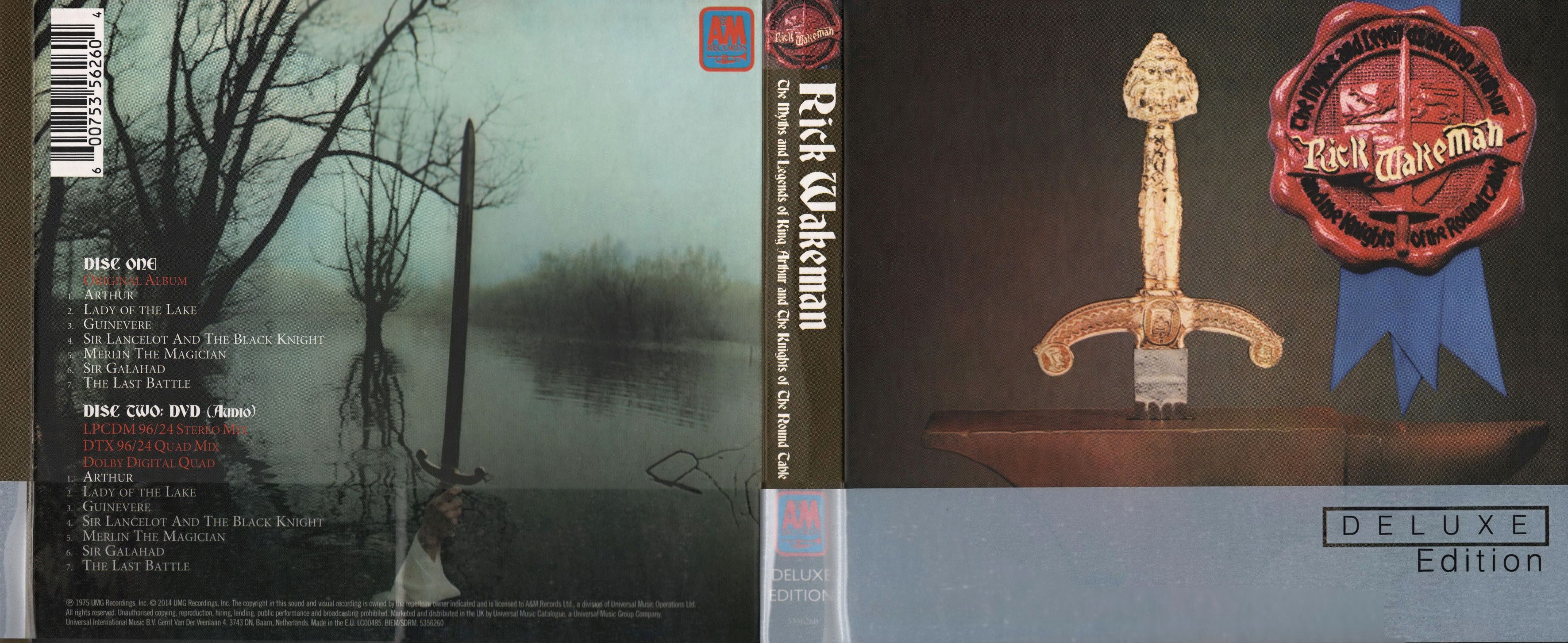 rick wakeman the myths and legends of king arthur and the knights of the round table digipack