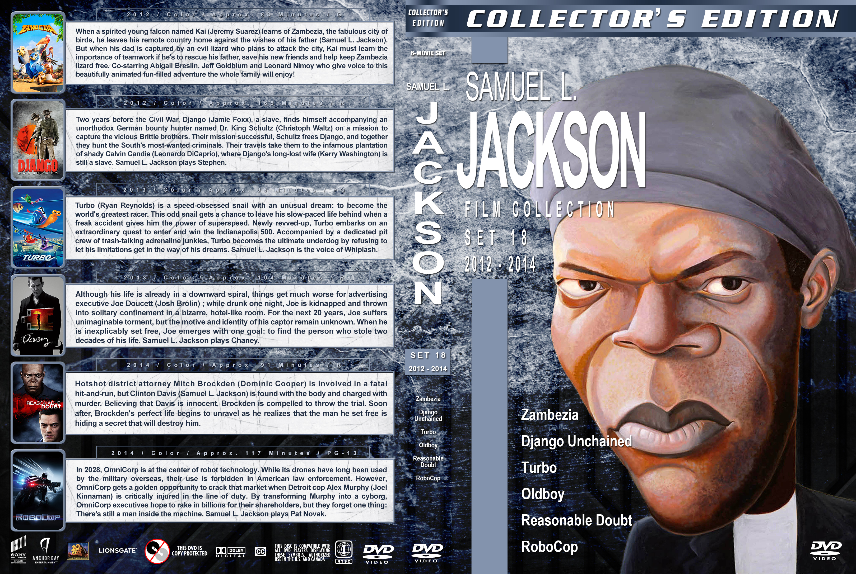 Samuel L Jackson Film Collection Set 18 Cover