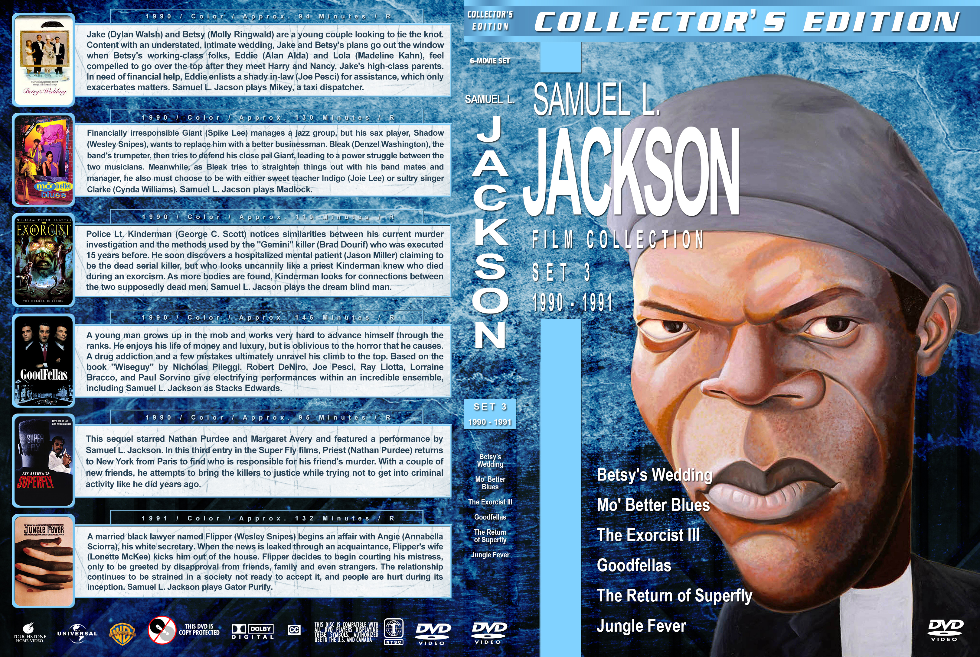 Samuel L Jackson Film Collection Set 3 1990 1991 Cover 