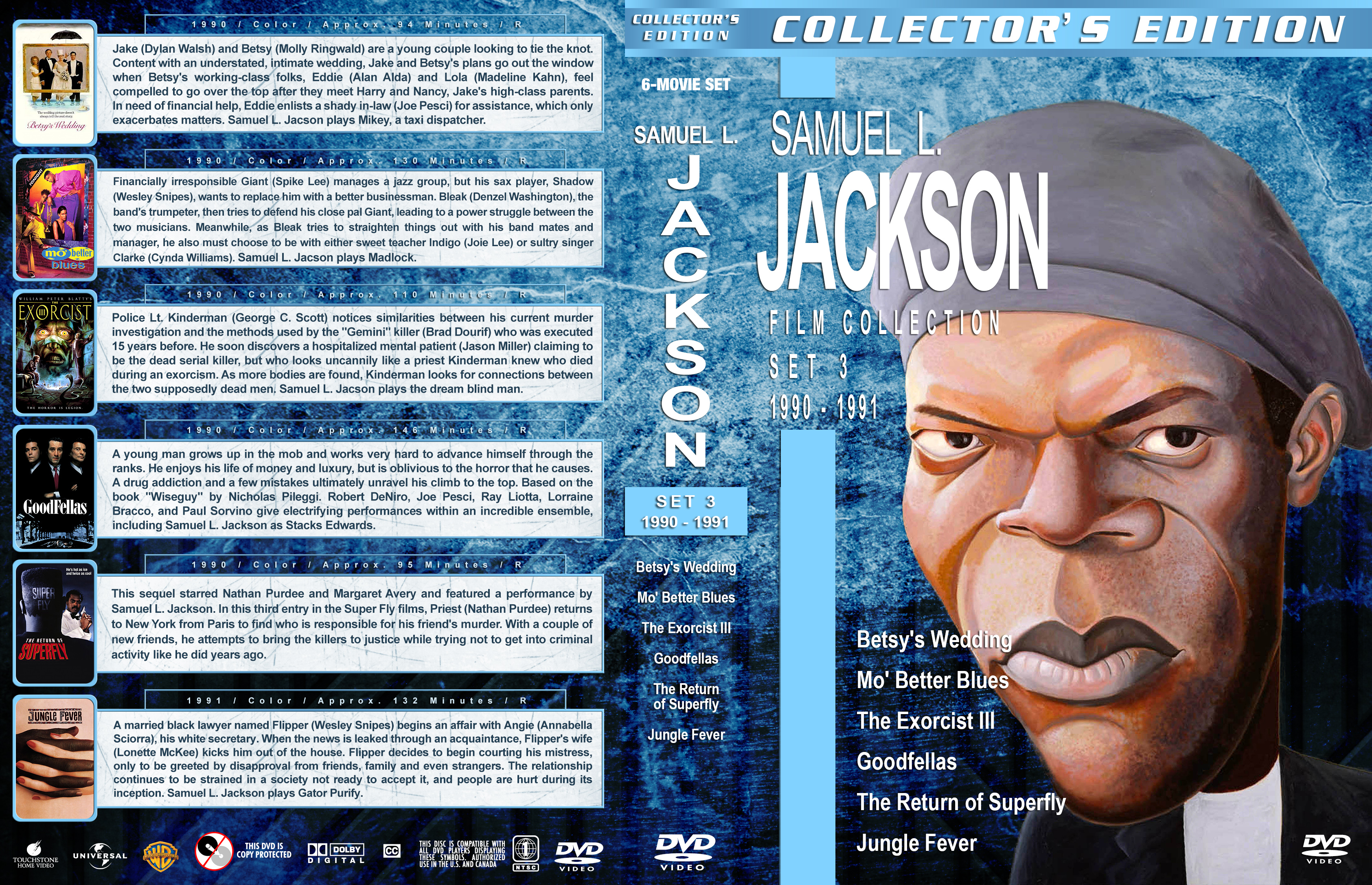 Samuel L Jackson Film Collection Set 3 1990 1991 Cover 1
