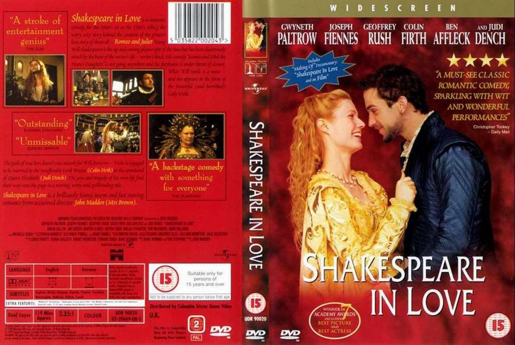Shakespear In Love DVD NL