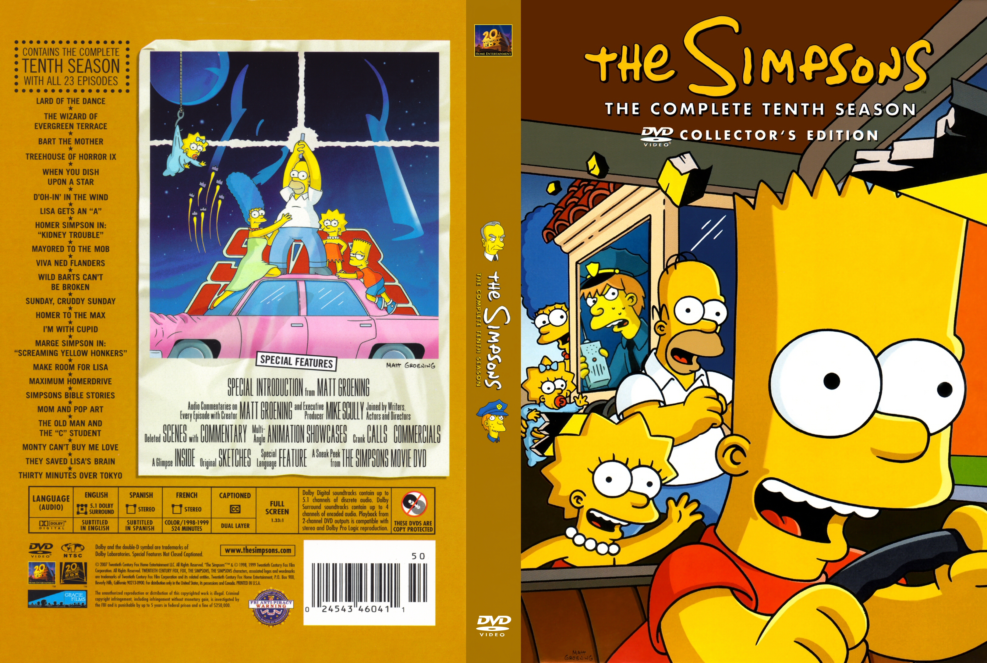 Simpsons Season 10 A Dvd Covers Cover Century Over 500 000