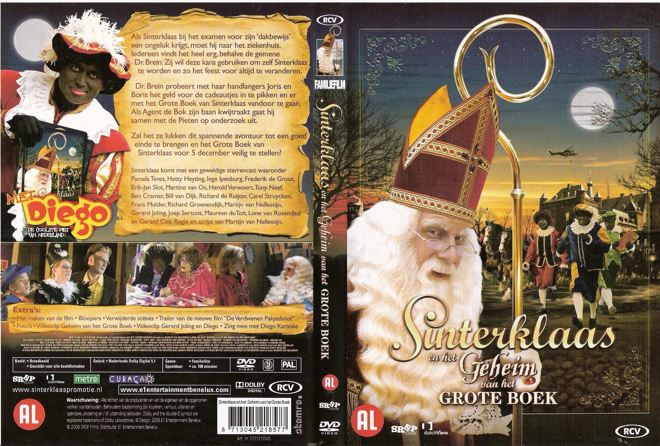 Welp Sinterklaas Het Geheim Van Het Grote Boek DVD NL | DVD Covers NW-03