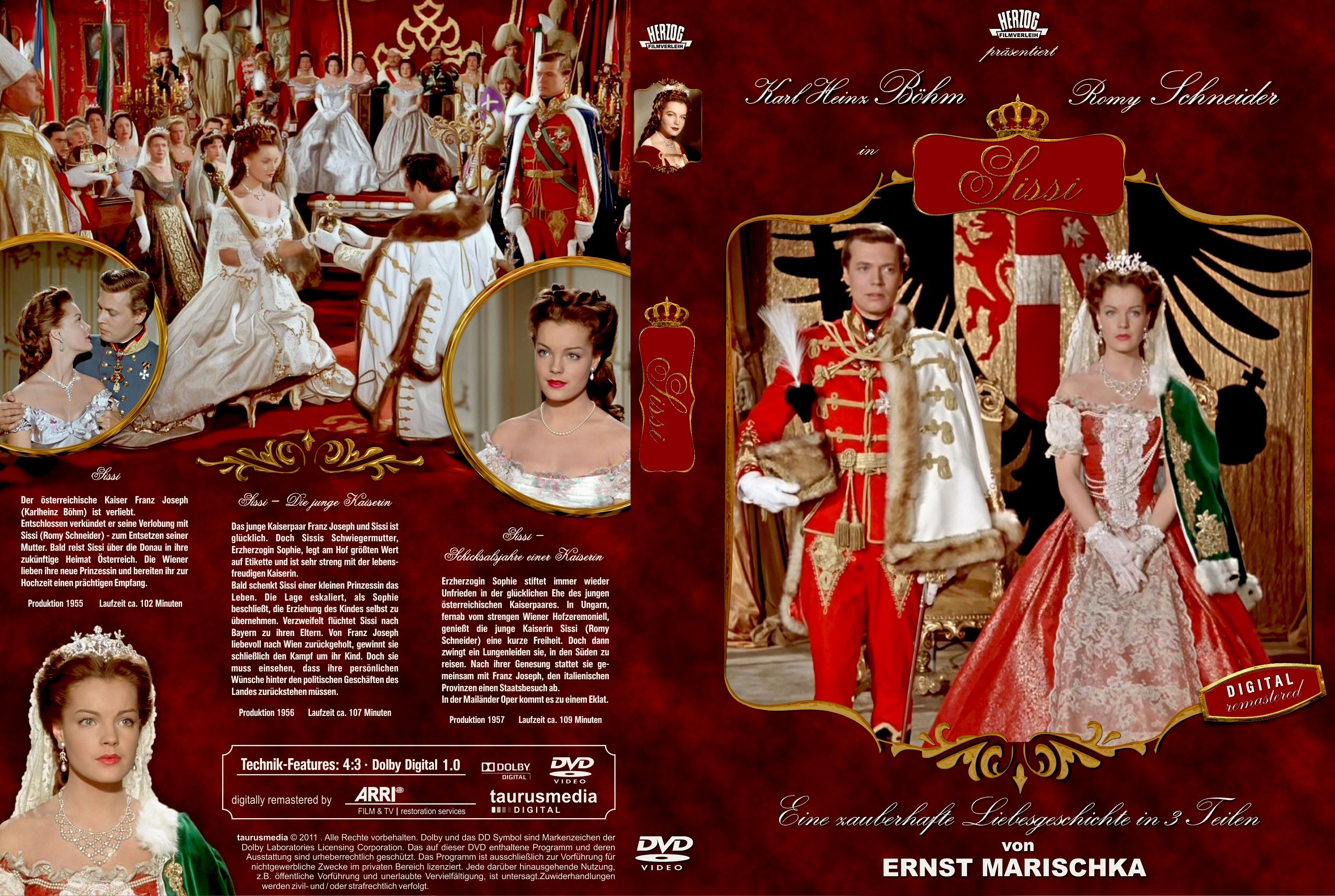 Sissi Trilogie 1955 1956 1957 R2 German Cover