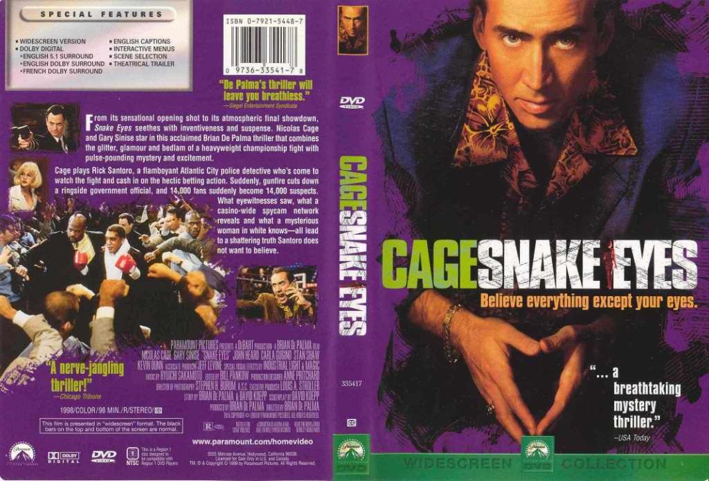 Snake Eyes DVD US