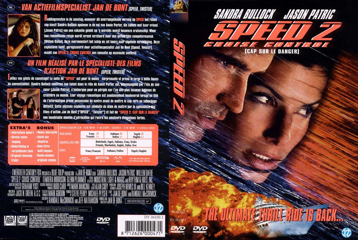 Speed 2 Dutch FRONT MISC DVD