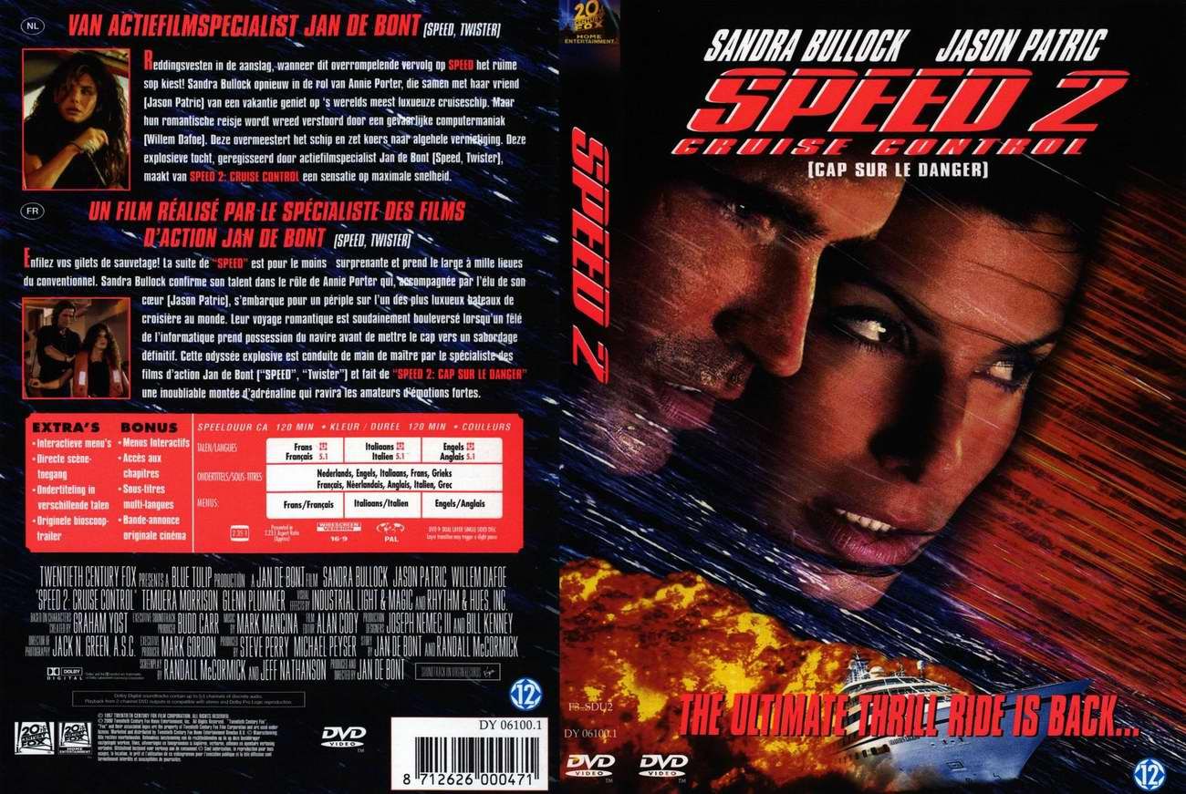 Speed 2 Dutch Front Cover Misc Dvd