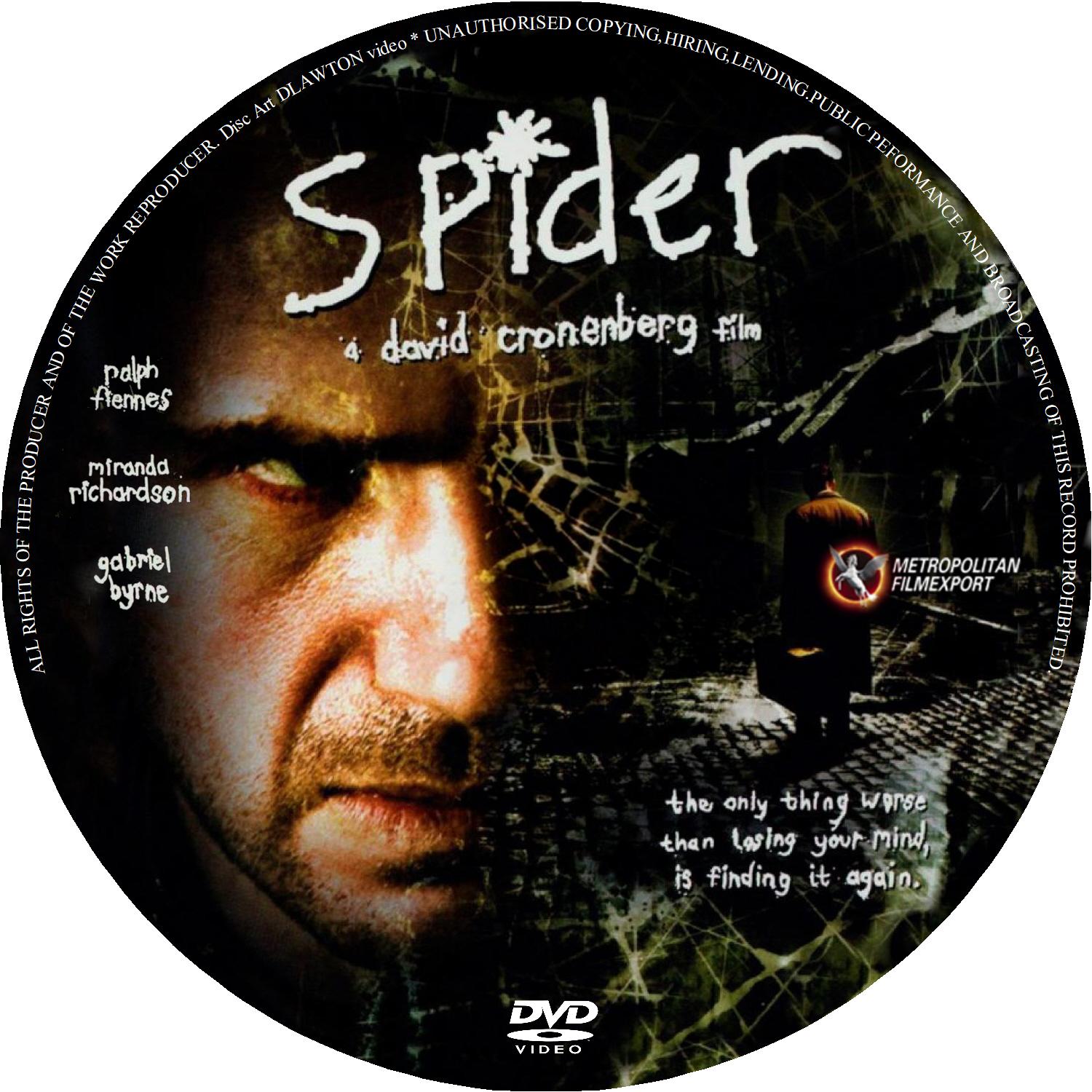 Spider 2002 R0  DVD Label