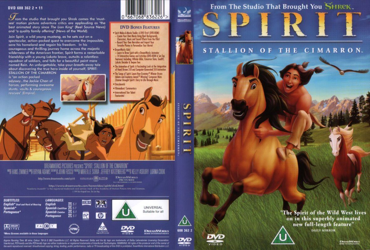 Spirit Stallion Of The Cimarron FRONT MISC DVD