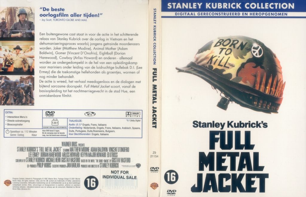 Stanley Kubrick Collection Full Metal Jacket DVD NL