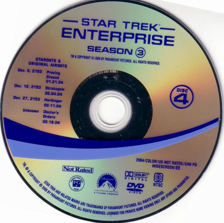 Star Trek Enterprise Season 3 DVD CD4