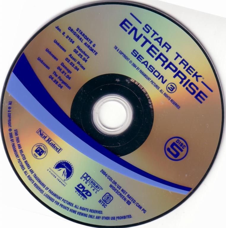 Star Trek Enterprise Season 3 DVD CD5