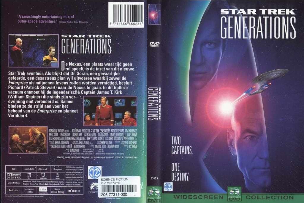 Star Trek Generations DVD NL | DVD Covers | Cover Century | Over