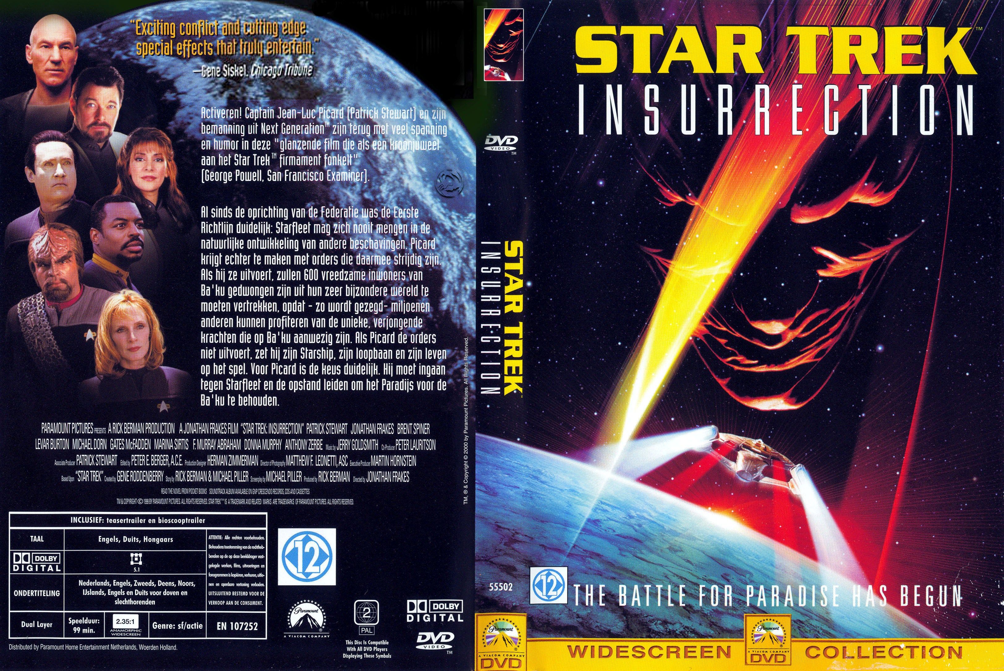 Star Trek Insurrection DVD Misc Dvd