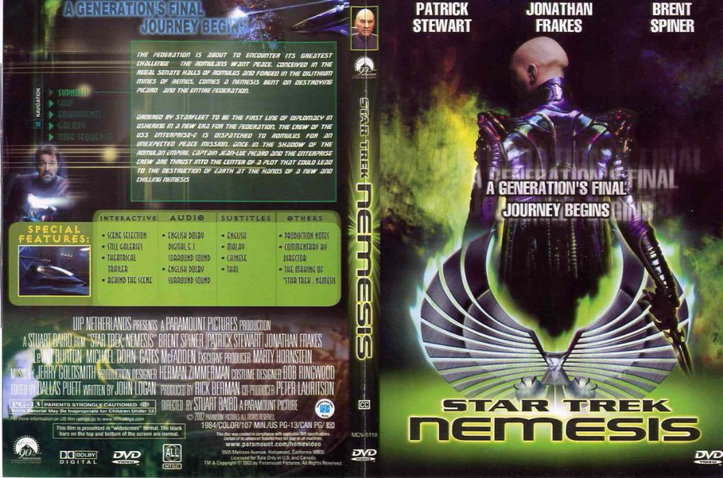 Star Trek Nemesis DVD US