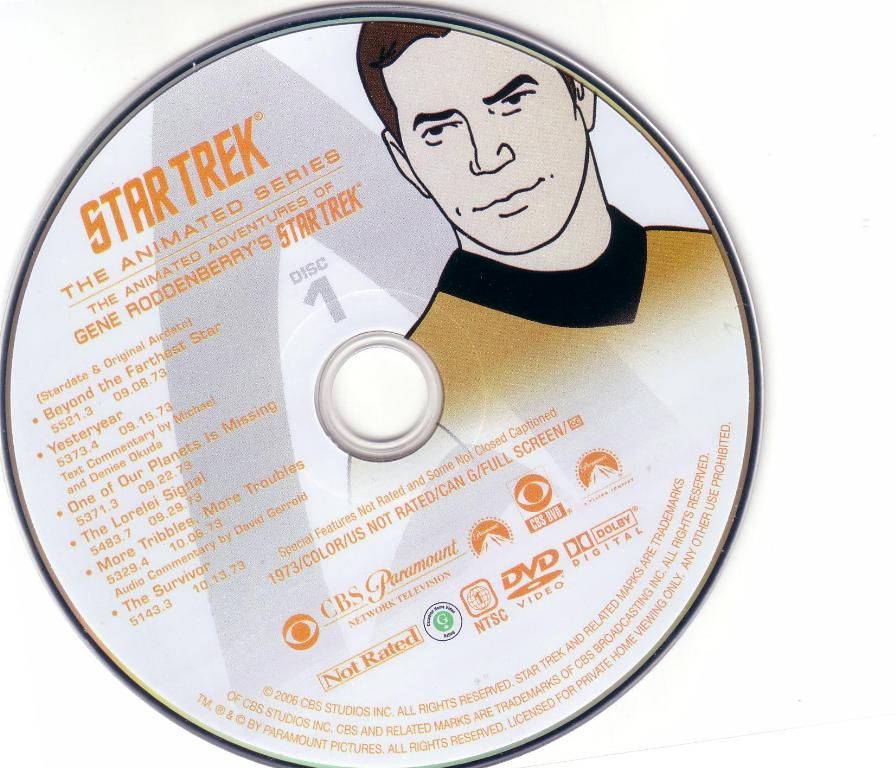 Star Trek The Animated Series DVD CD1