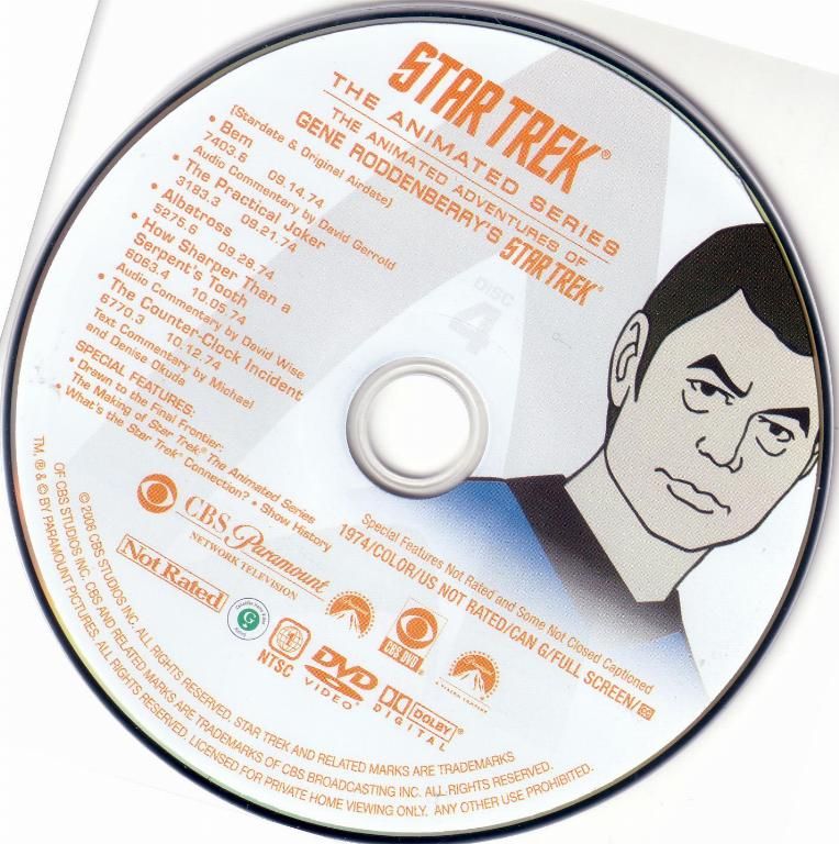 Star Trek The Animated Series DVD CD4