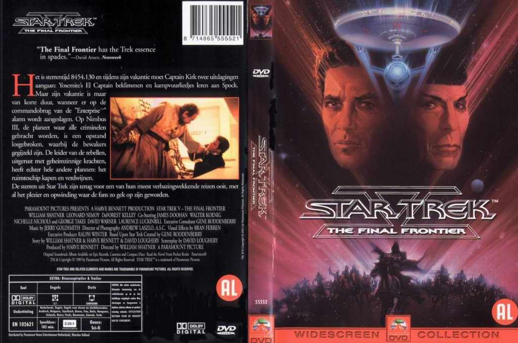 Star Trek The Final Frontier DVD NL