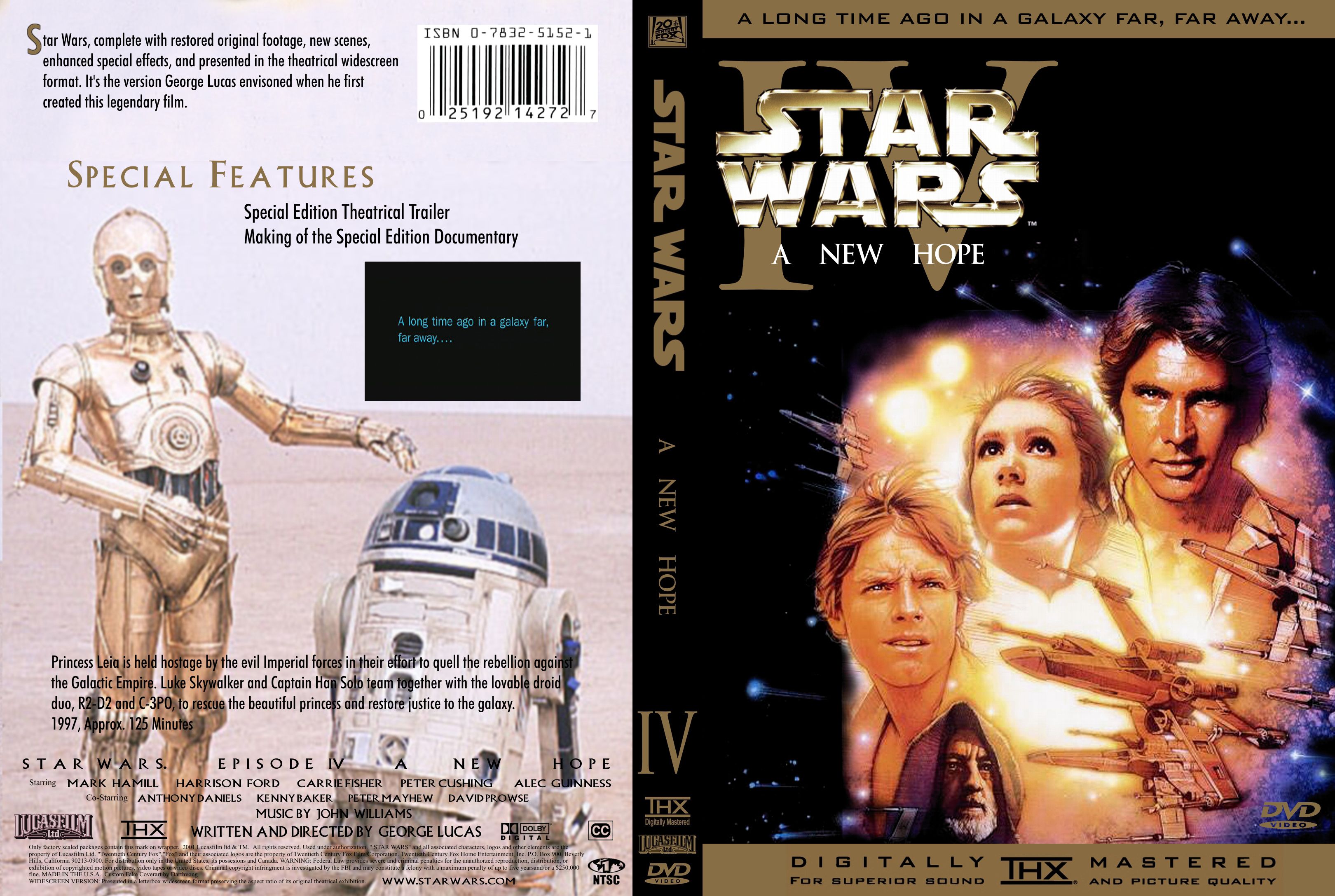Star Wars A New Hope DVD US | DVD Covers | Cover Century | Over 500.000