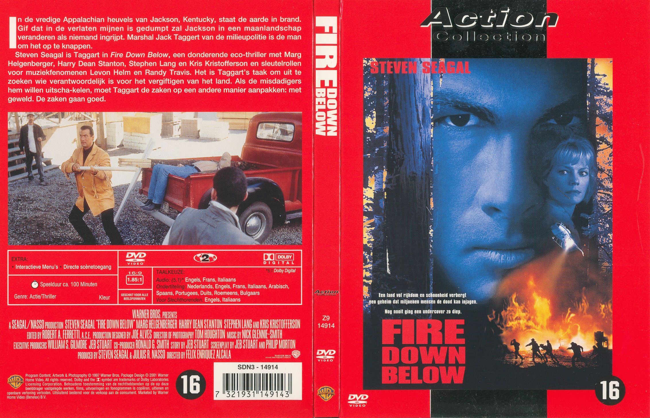 Steven Seagal Fire Down Below Pal Misc Dvd