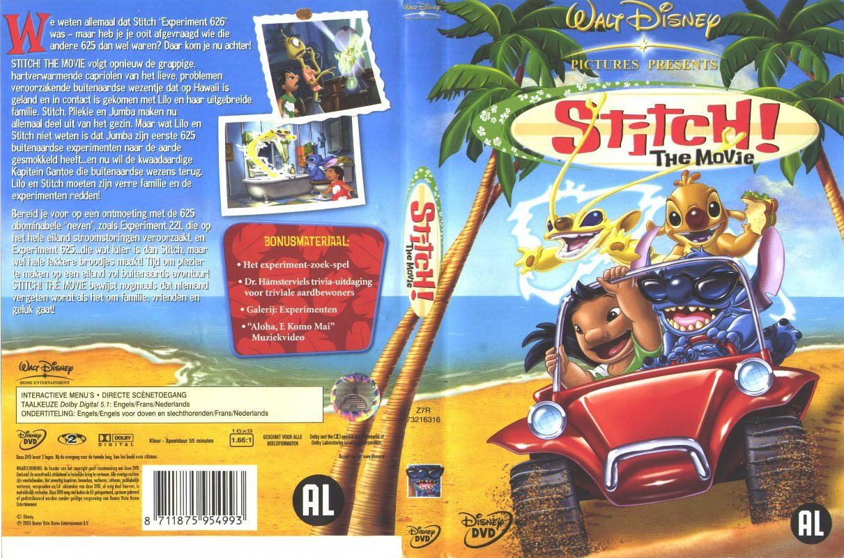 Stitch The Movie Dutch FRONT MISC DVD