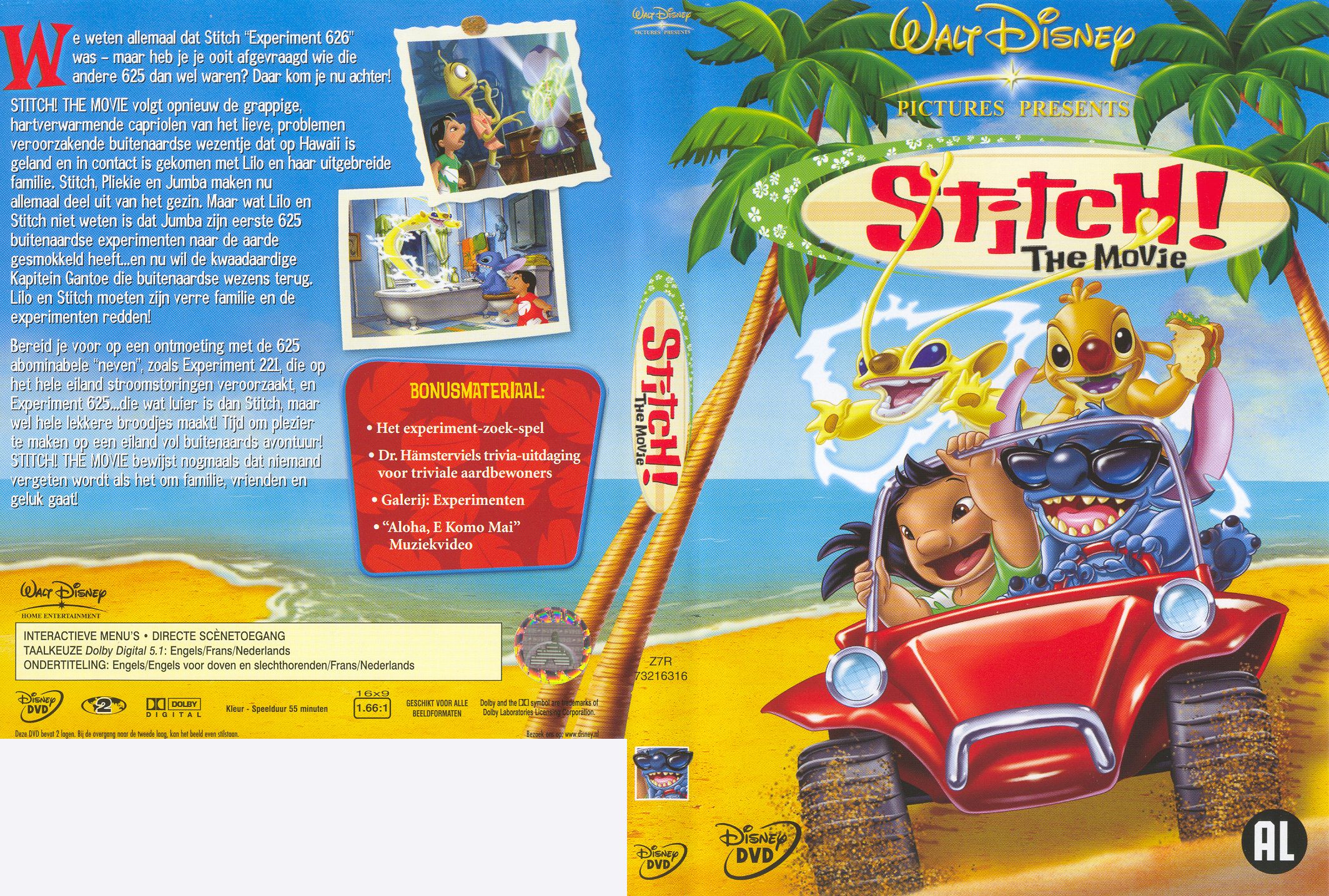 Stitch The Movie Pal Misc Dvd