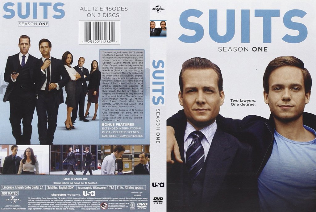 Suits Season 1 DVD 