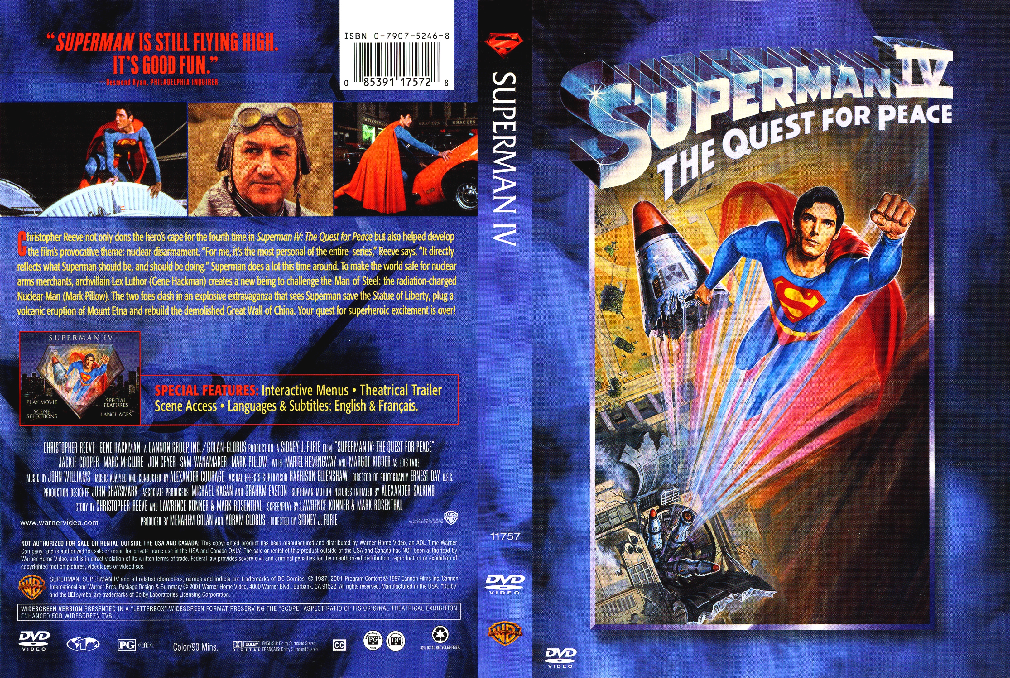 Superman Iv 1987 Dvd Covers Cover Century Over 500 000 Album Art Covers For Free