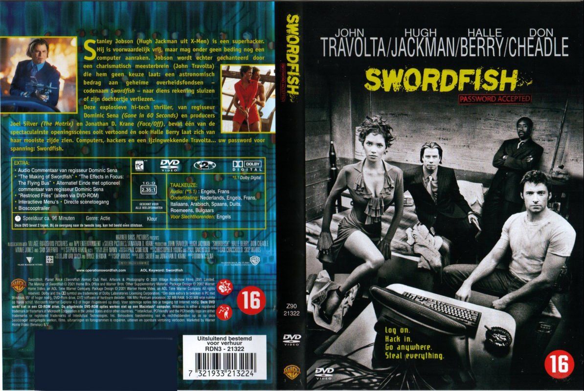 Swordfish Dutch FRONT MISC DVD