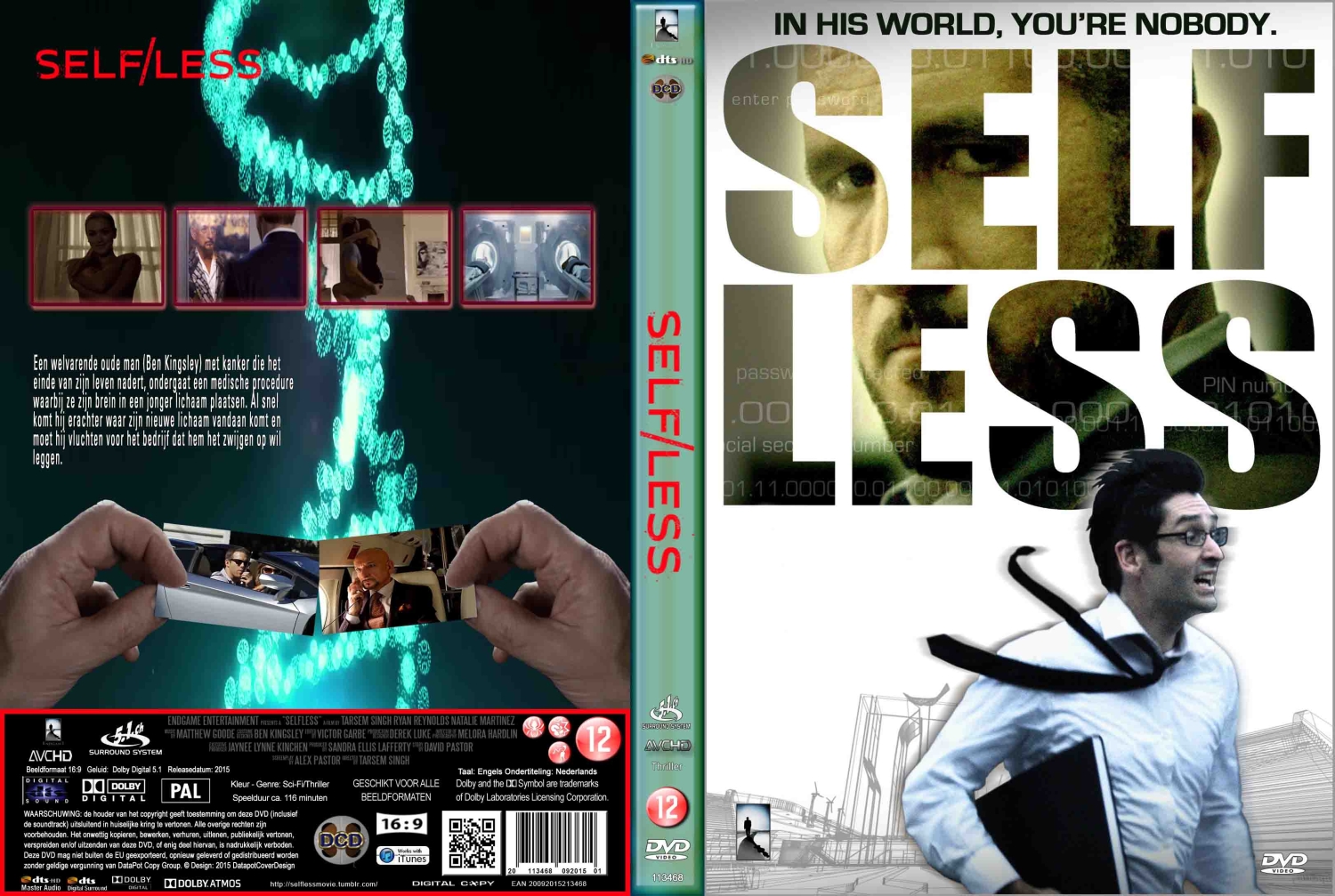 selfless (2015) DVD Cover
