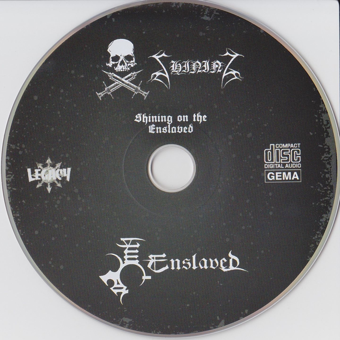 shining enslaved shining on the enslaved split cd
