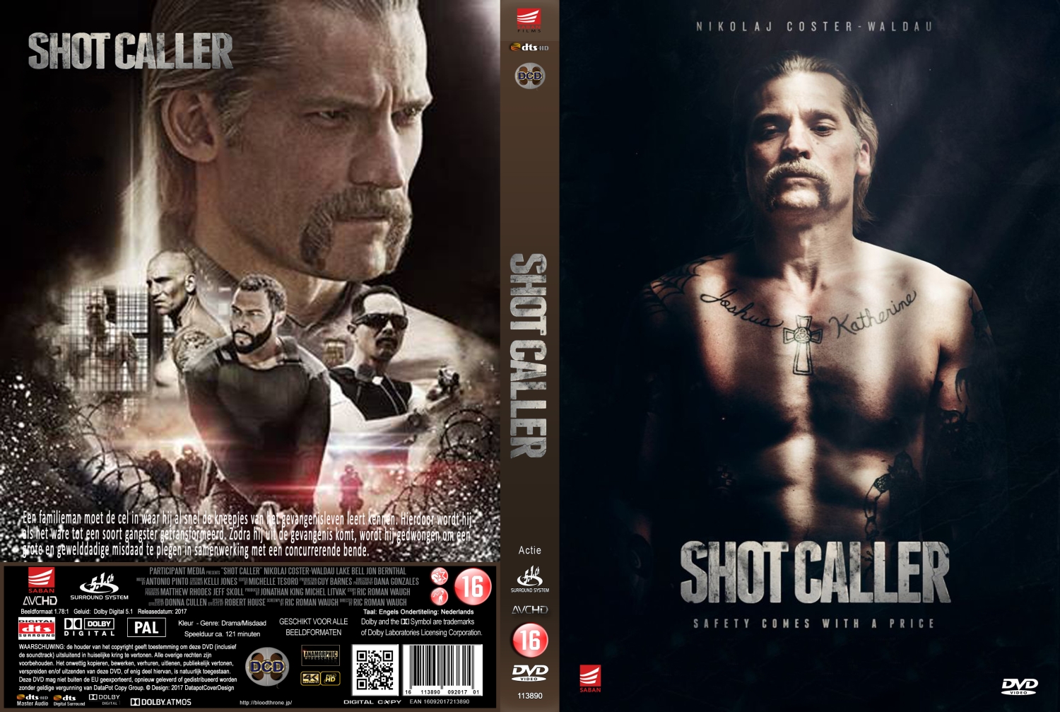 shot caller (2017) DVD Cover