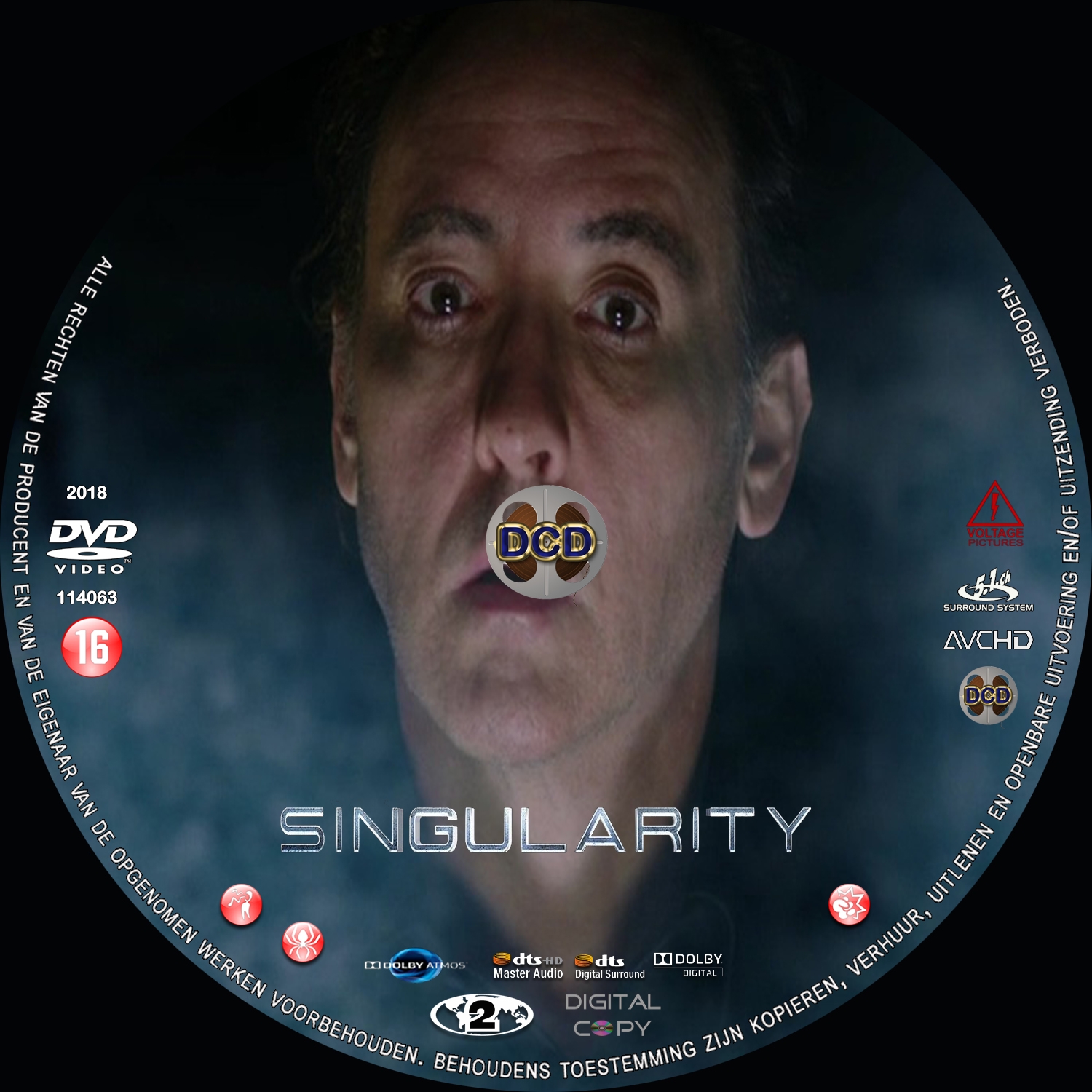 singularity (2017) DVD Cover CD