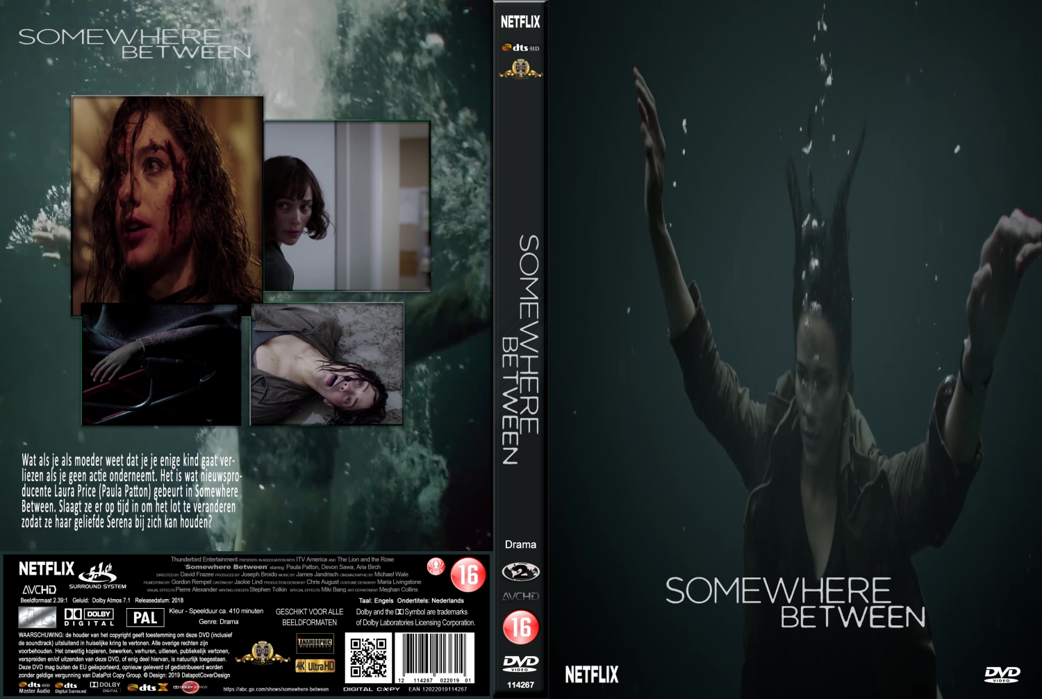 somewhere between (2018) DVD Cover