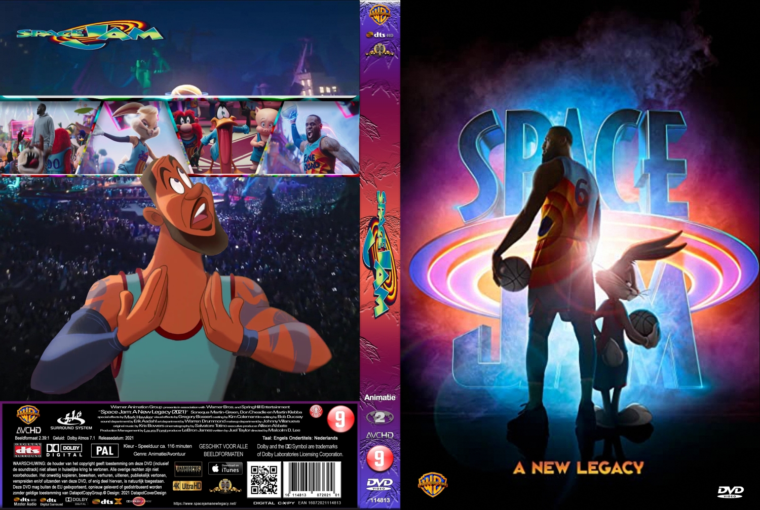 space jam a new legacy (2021) DVD Cover